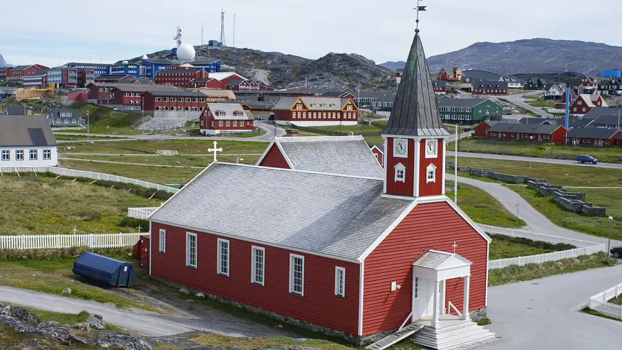La carte Cathédrale de Nuuk