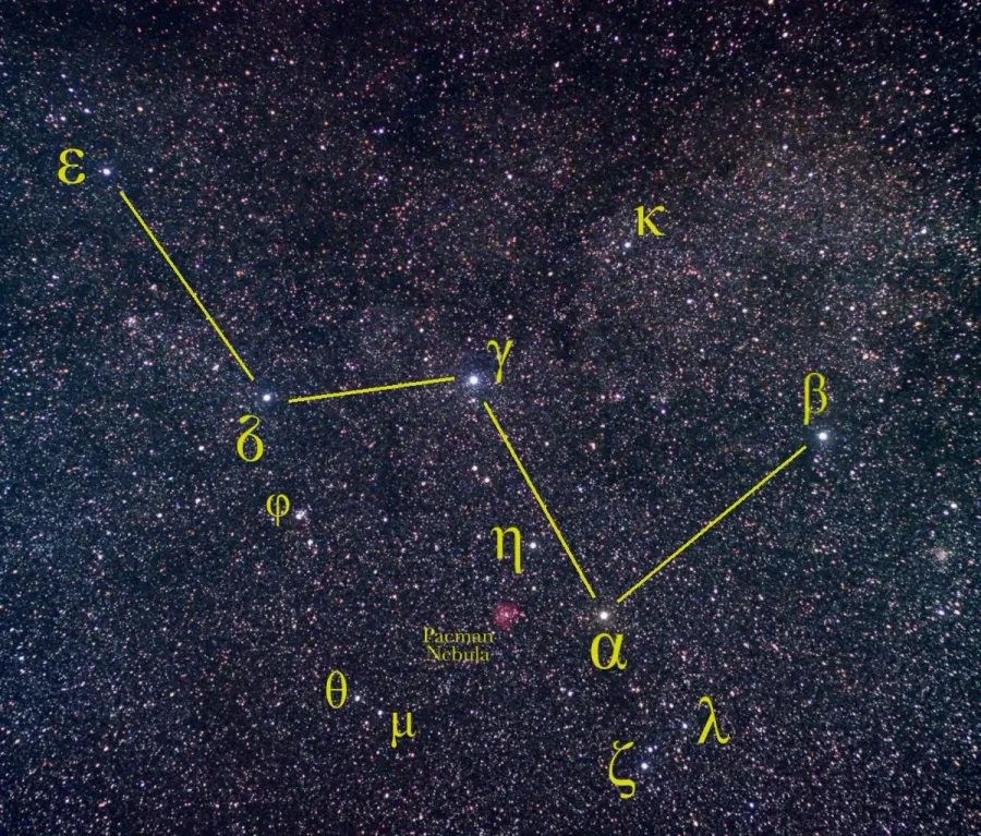 La carte Beta Cassiopeiae