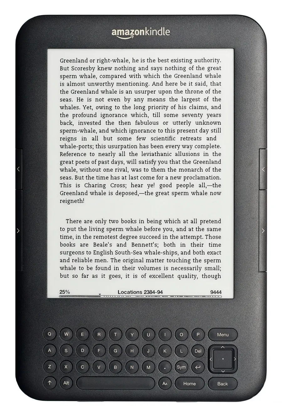 La carte Amazon Kindle