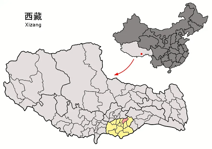 La carte Xian de Sangri