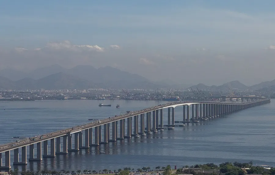 La carte Pont Rio-Niterói