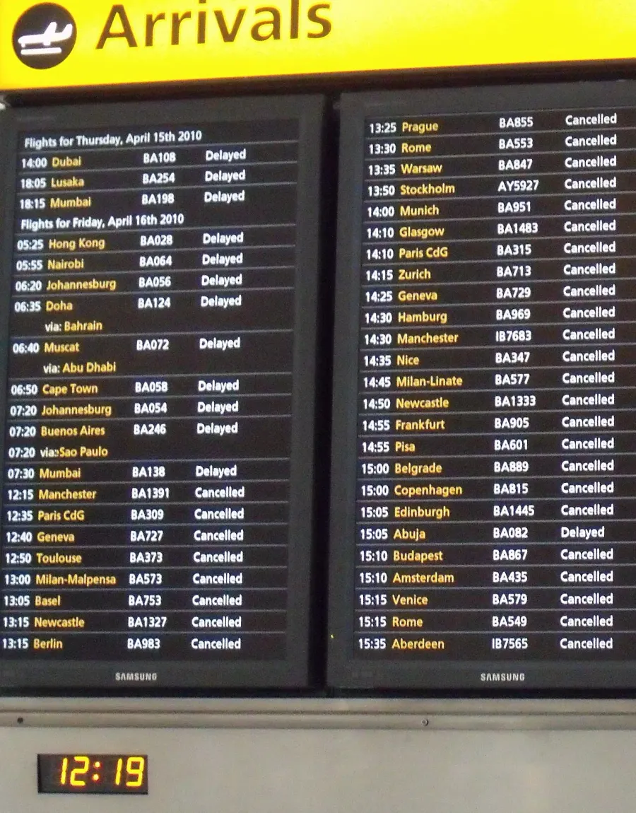 The Estimated time of arrival card