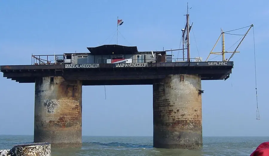 La carte Principauté de Sealand