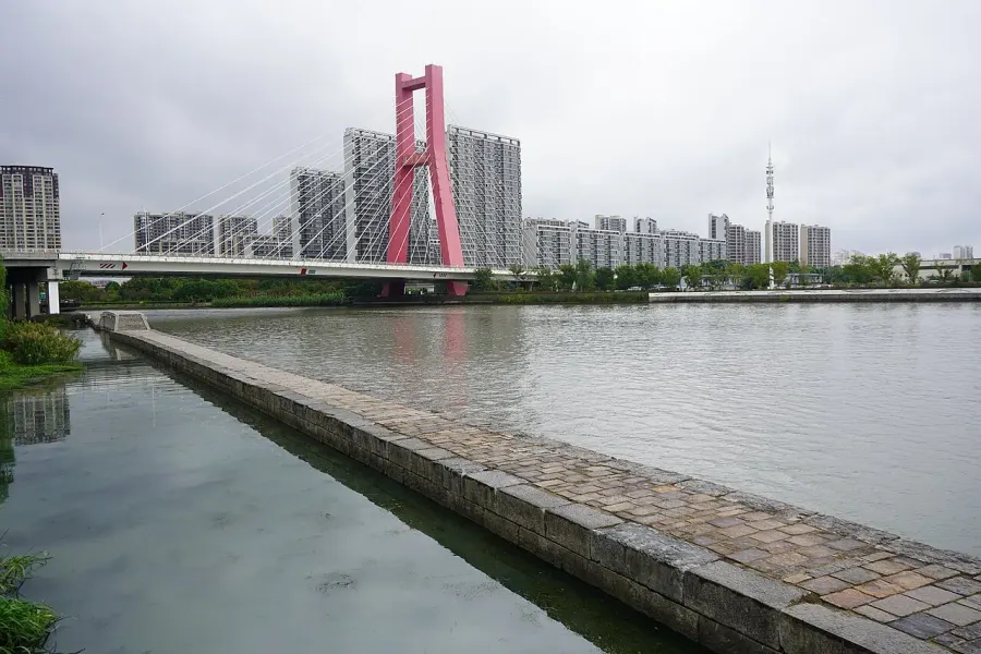 La carte District de Wujiang