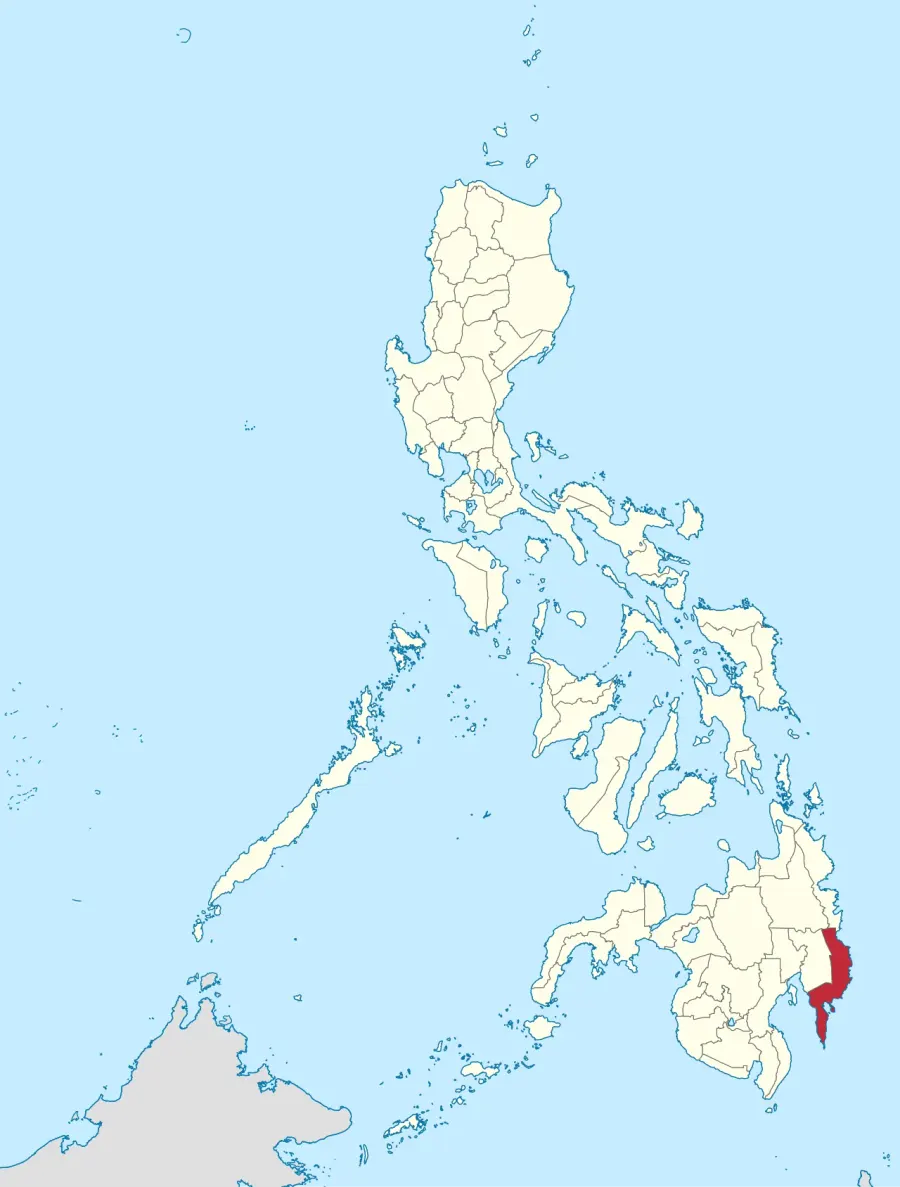 La carte Davao oriental
