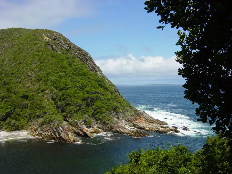 La carte Parc national de la Garden Route
