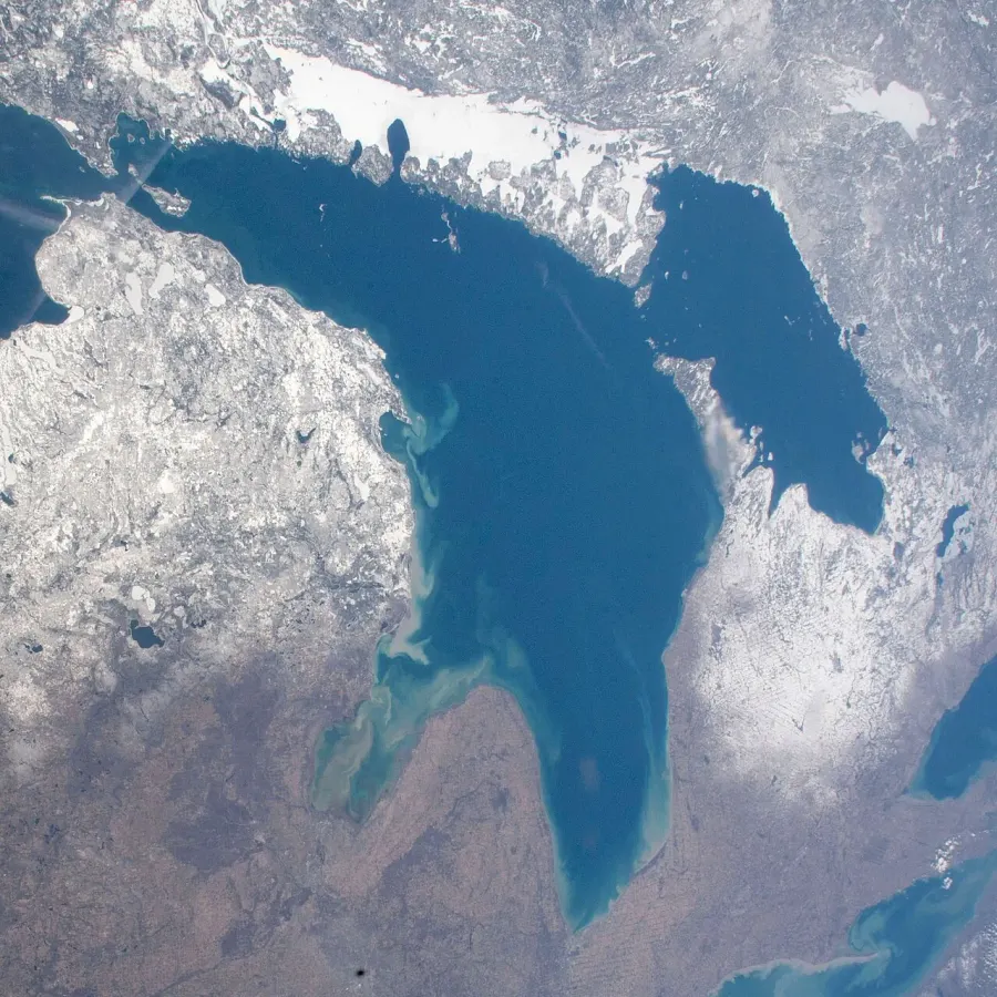 La carte Lac Huron