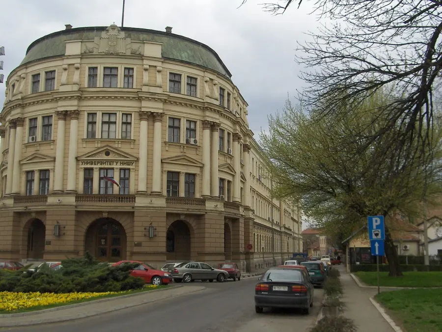 La carte Université de Niš