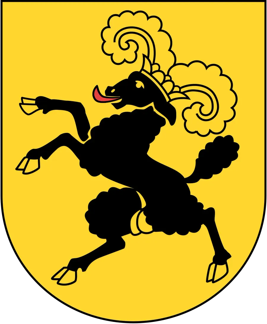 La carte Drapeau et armoiries du canton de Schaffhouse