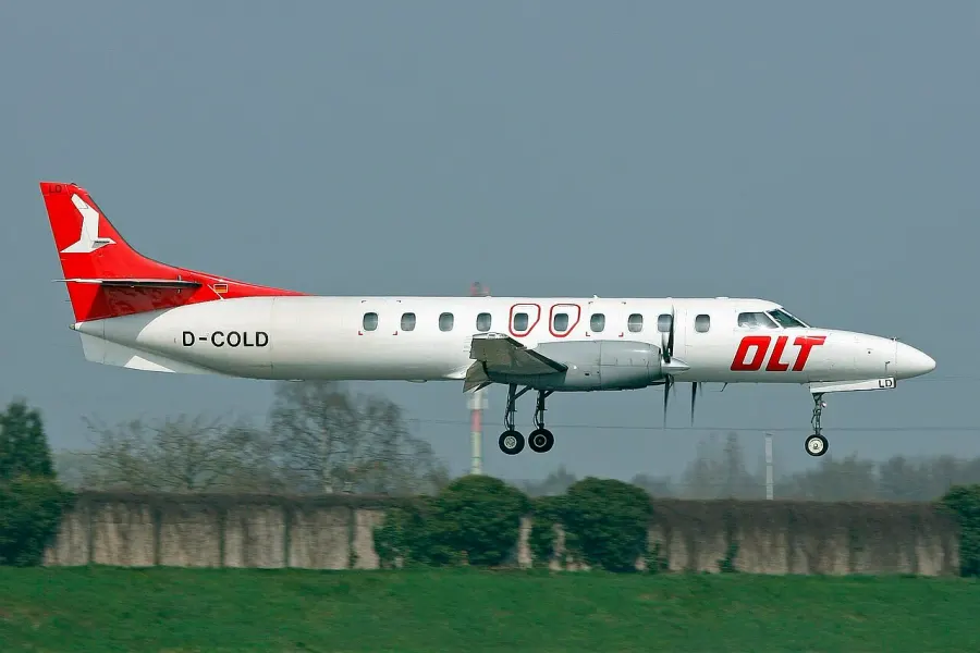 La carte Fairchild Metroliner