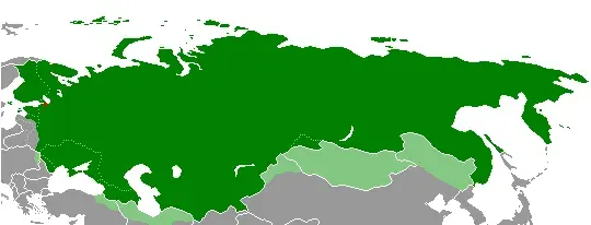 La carte République russe