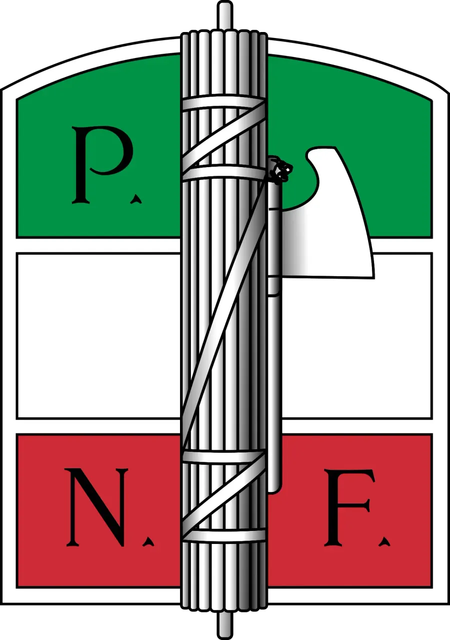 La carte Parti national fasciste