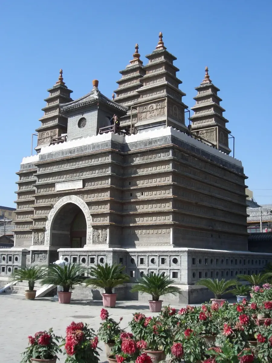 La carte Temple des cinq pagodes de Hohhot