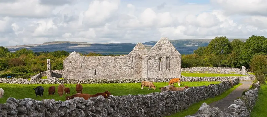 La carte Monastère de Kilmacduagh