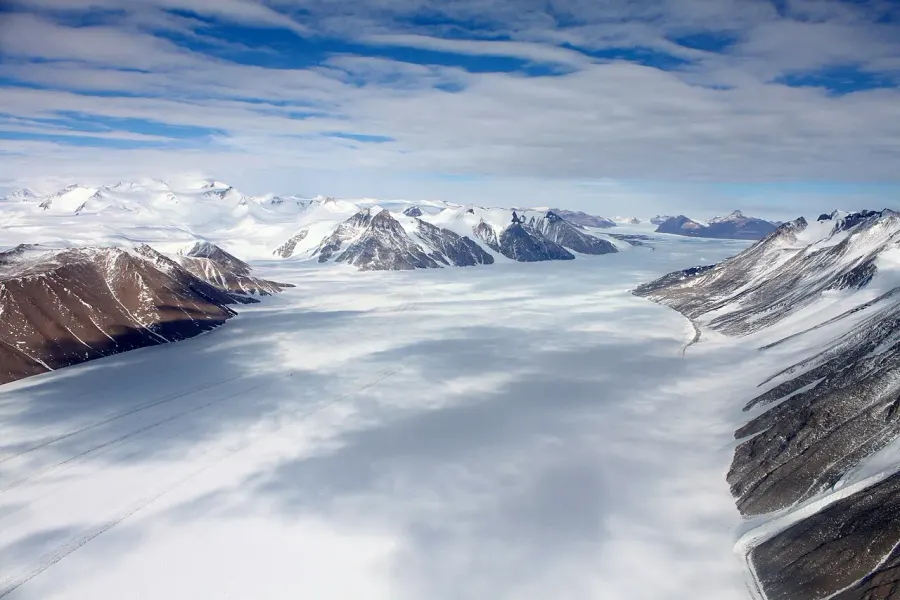 La carte Glacier Ferrar