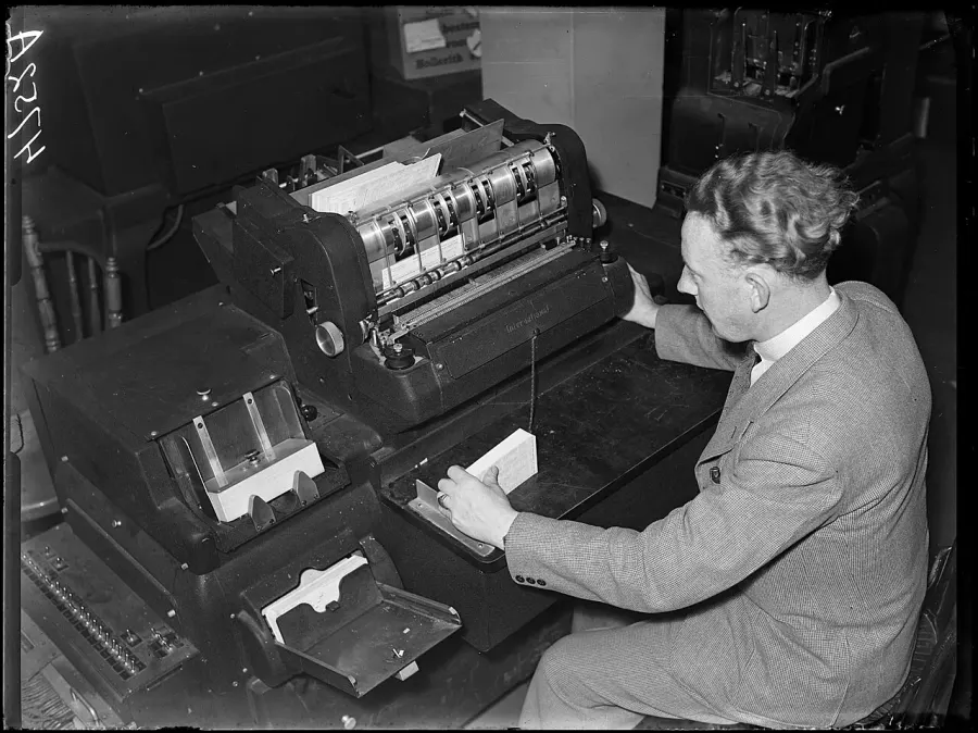 The Tabulating machine card