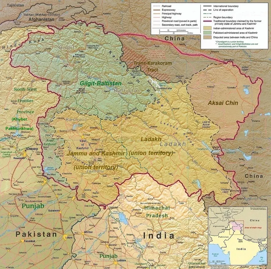 The Kashmir conflict card