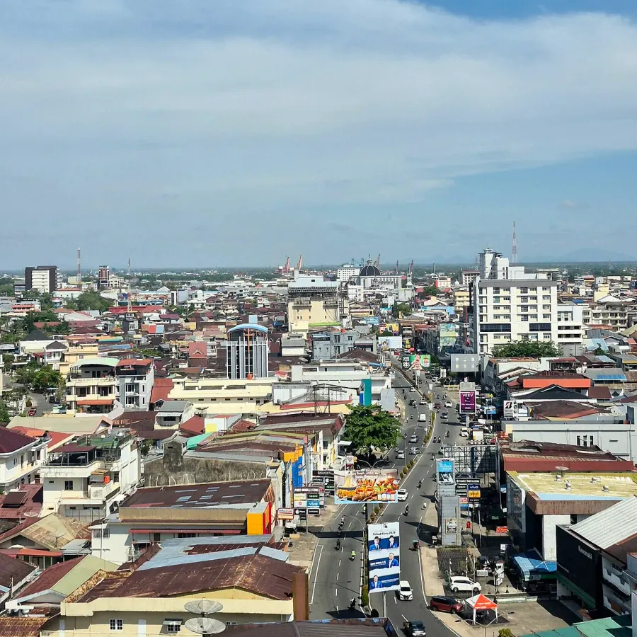 La carte Pontianak