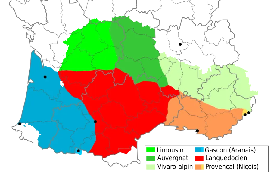 La carte Occitan