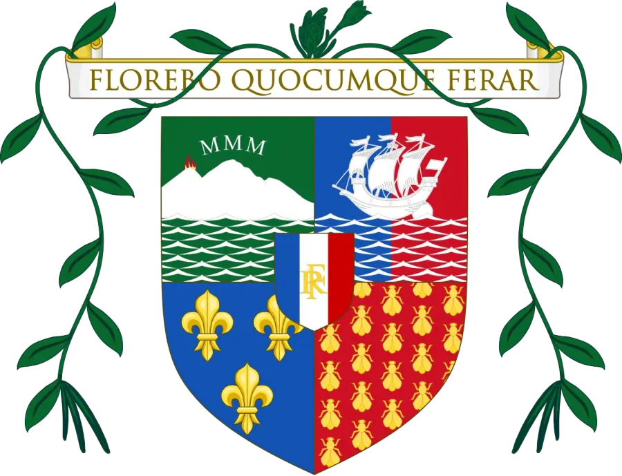 La carte Armoiries de La Réunion