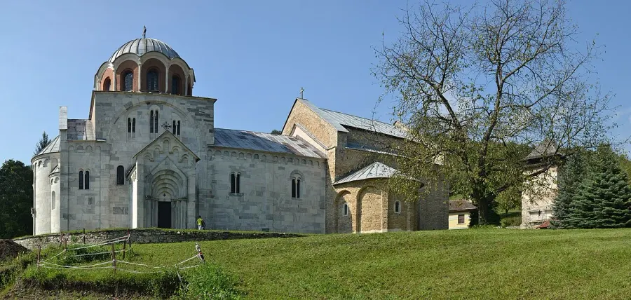 La carte Monastère de Studenica