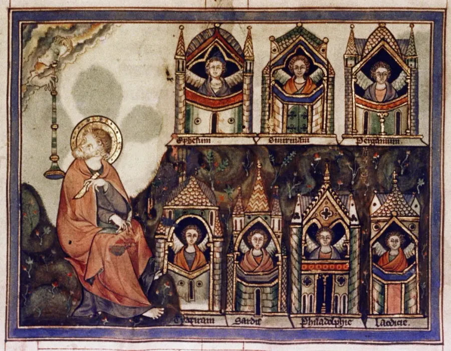 The Seven churches of Asia card