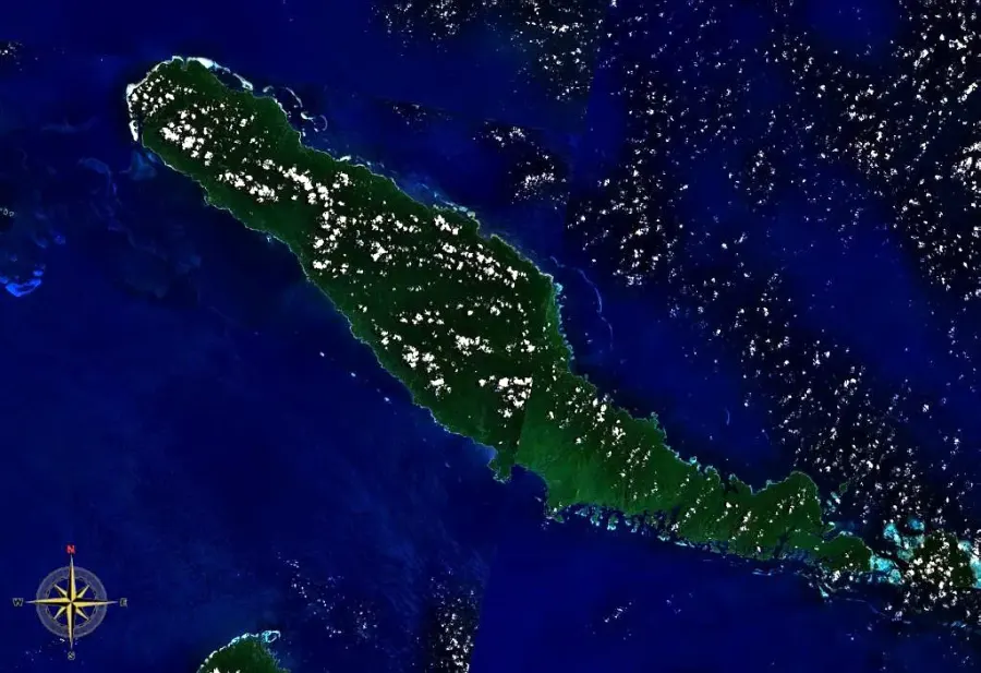 La carte Île Taro