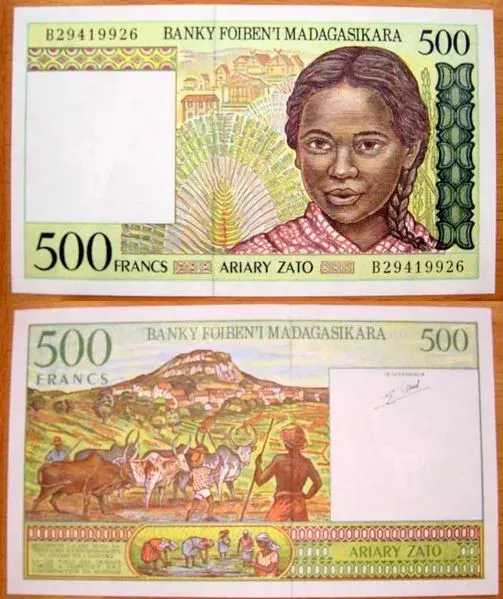 The Malagasy franc card