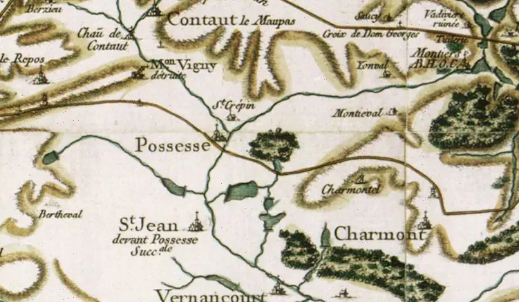 La carte Abbaye de Monthiers-en-Argonne