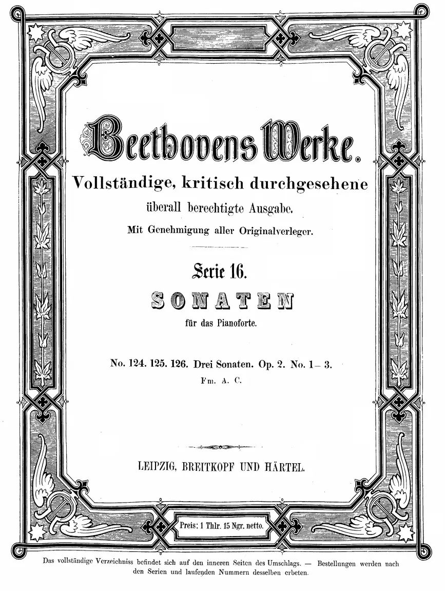 The Piano Sonata No. 3 card
