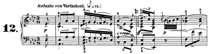The Piano Sonata No. 12 card