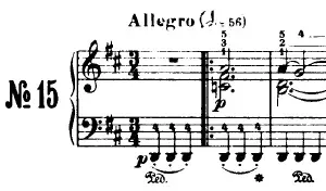 The Piano Sonata No. 15 card