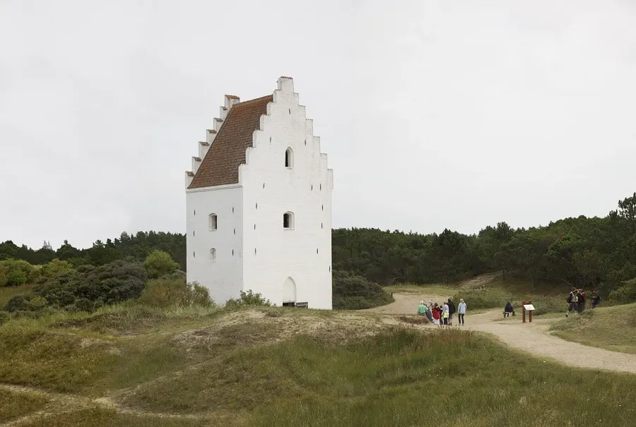 The Sand-Covered Church card