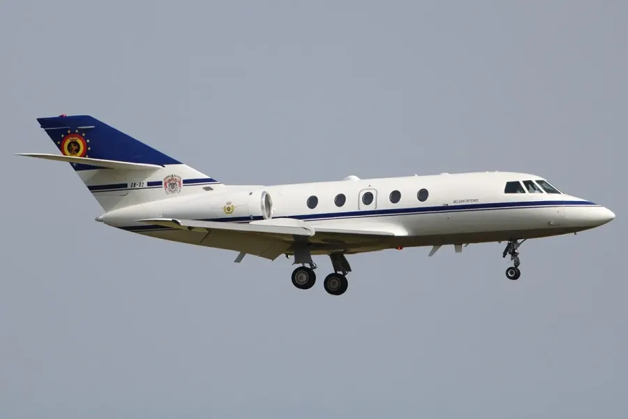The Dassault Falcon 20 card