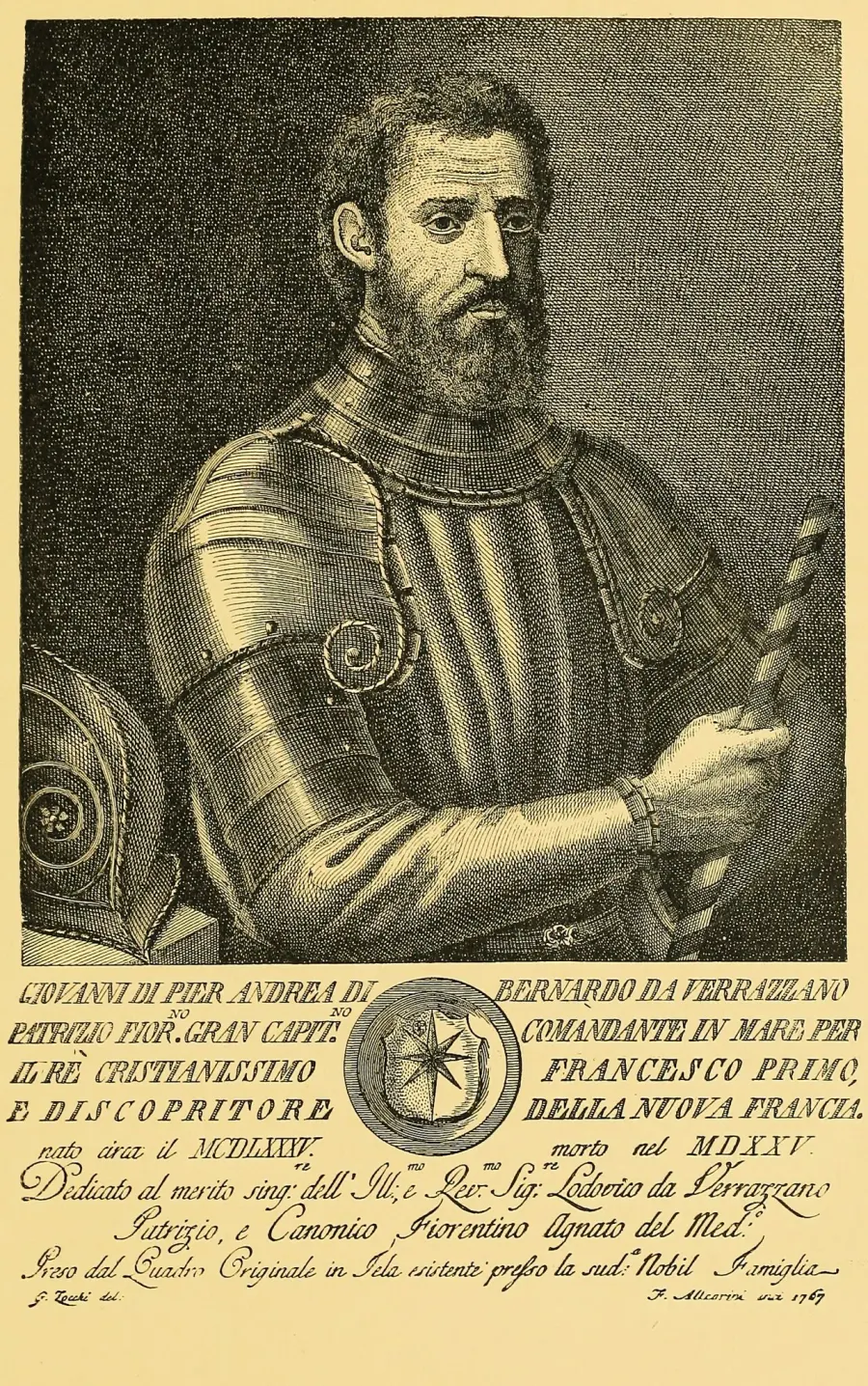 La carte Giovanni da Verrazzano