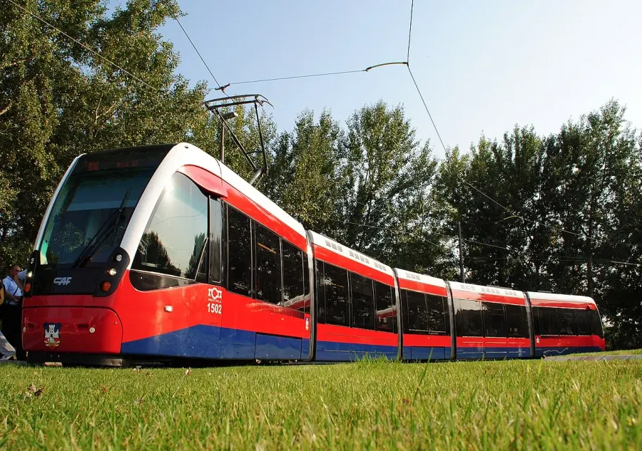 La carte Tramway de Belgrade