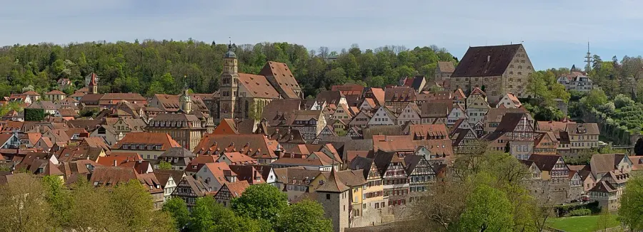 La carte Schwäbisch Hall