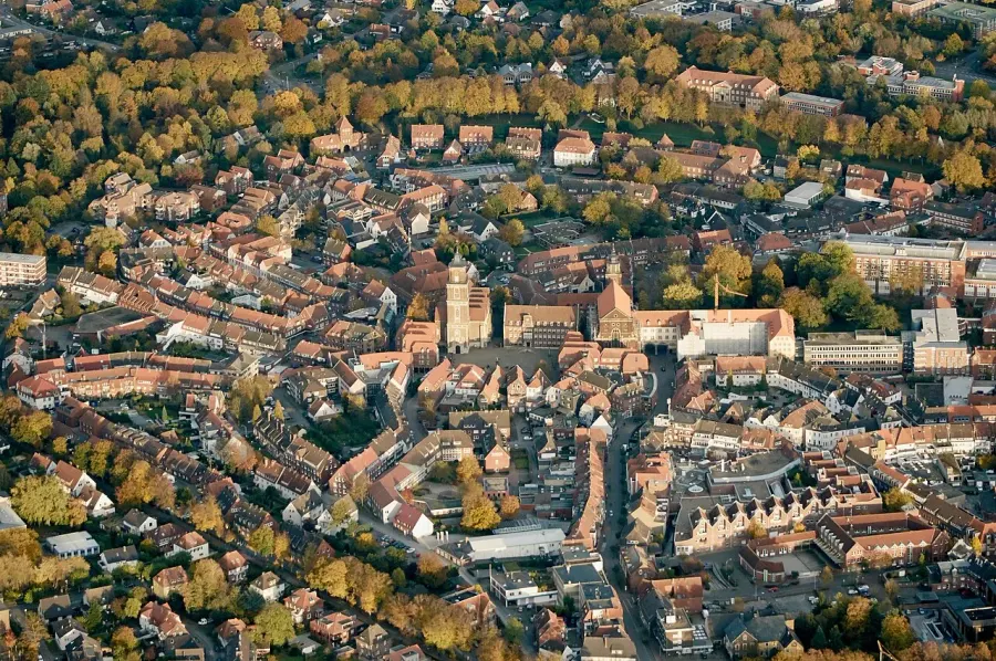 La carte Coesfeld