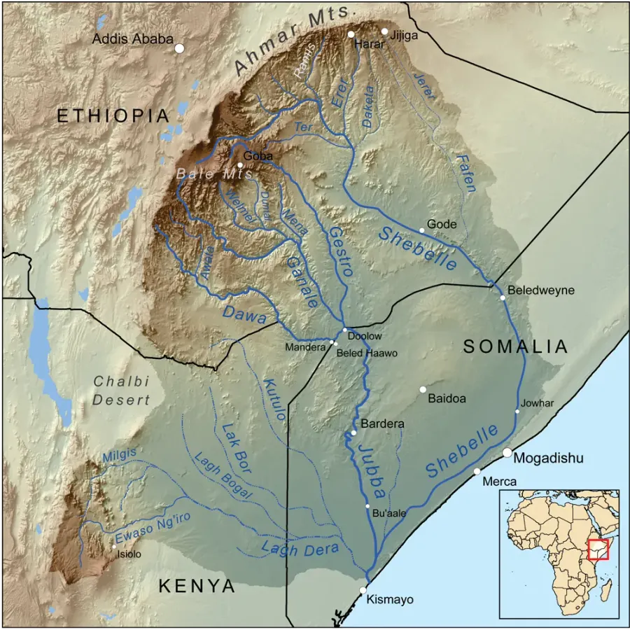 The Ganale Doria River card