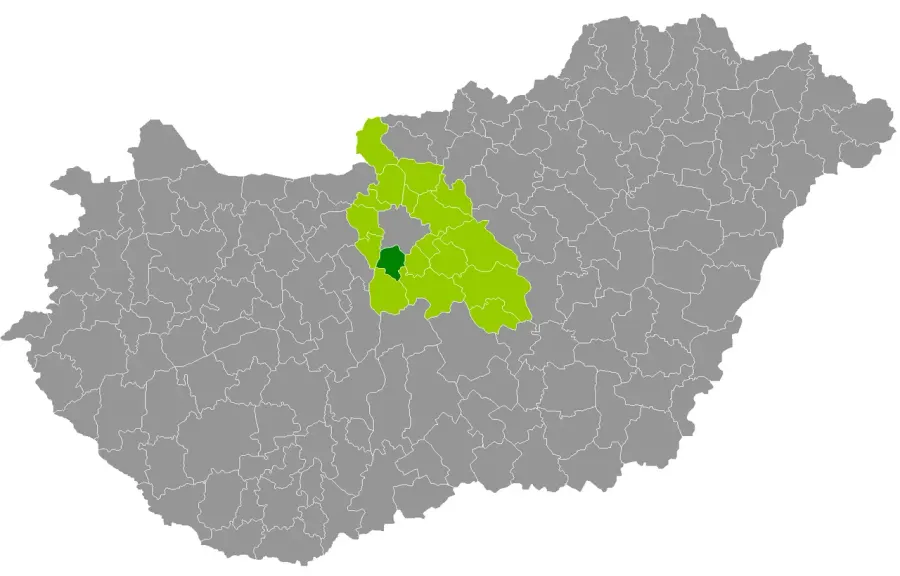La carte District de Szigetszentmiklós