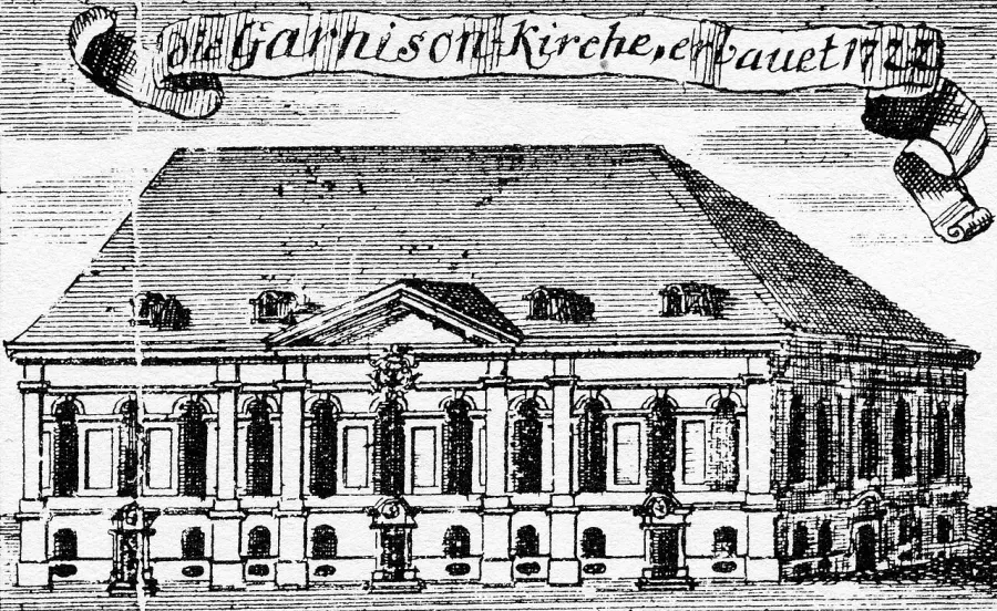 La carte Église de la garnison de Berlin