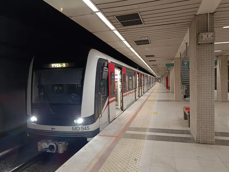 La carte Métro d'Izmir