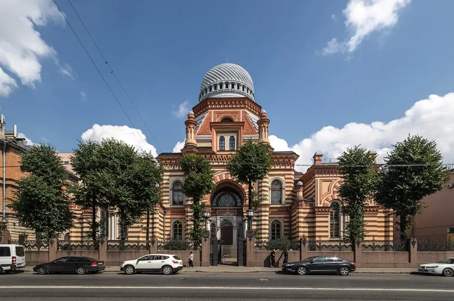 La carte Grande synagogue chorale de Saint-Pétersbourg