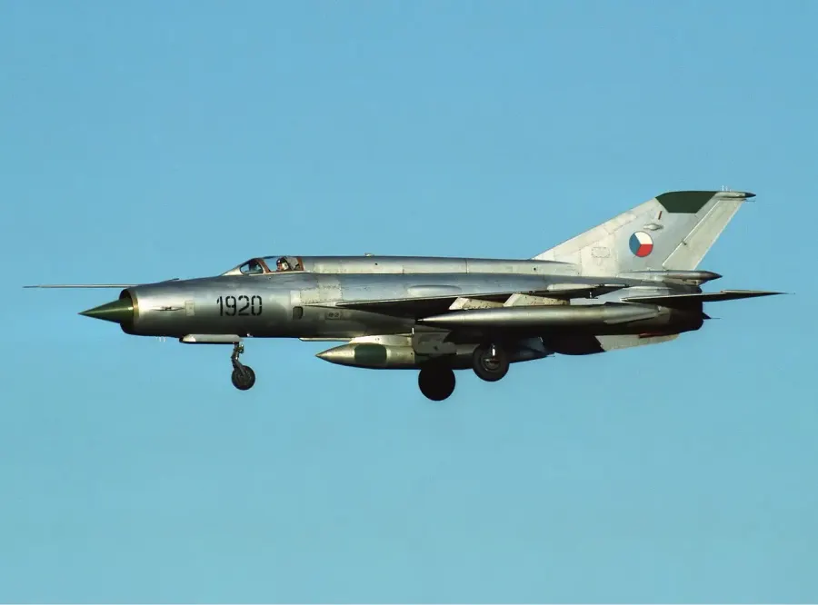 La carte Mikoyan-Gourevitch MiG-21