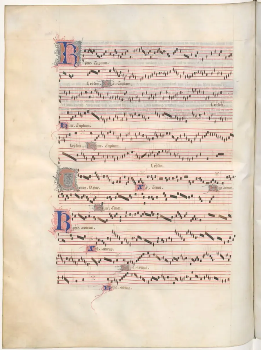 The Messe de Nostre Dame card