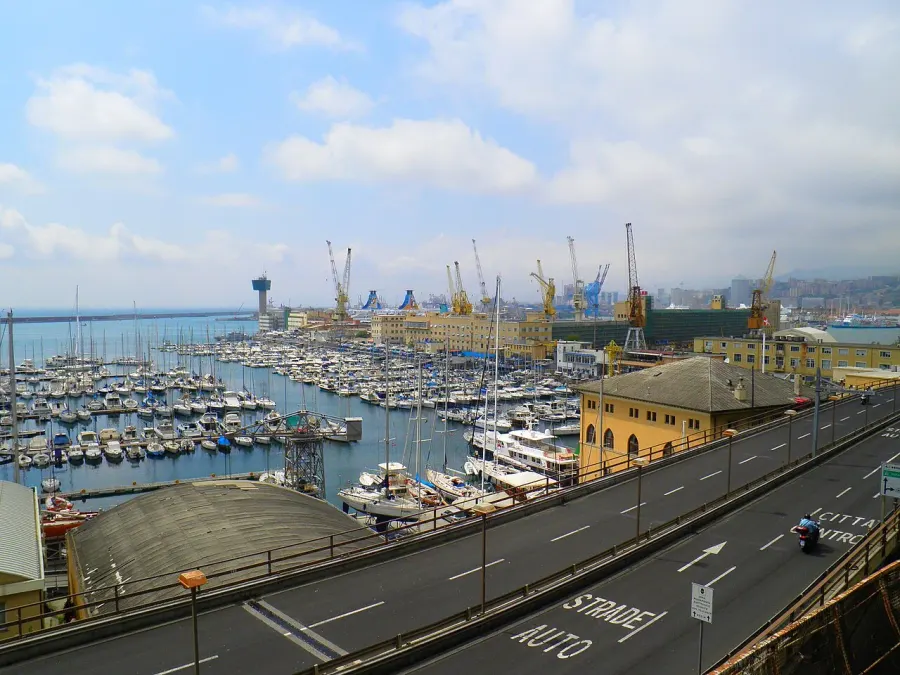 The Port of Genoa card