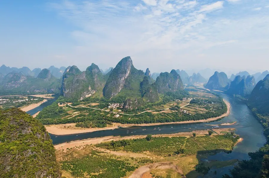 La carte Guangxi
