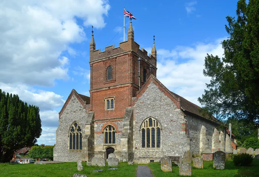 La carte Église de Tous-les-Saints d'Odiham