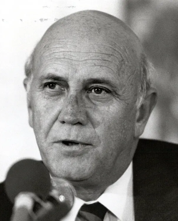 La carte Frederik Willem de Klerk