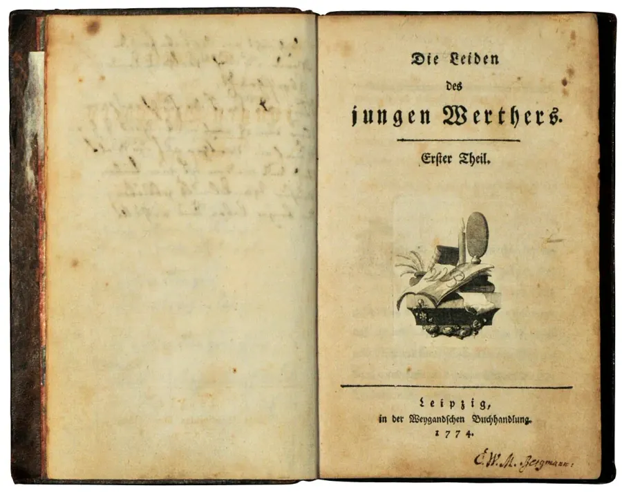La carte Les Souffrances du jeune Werther